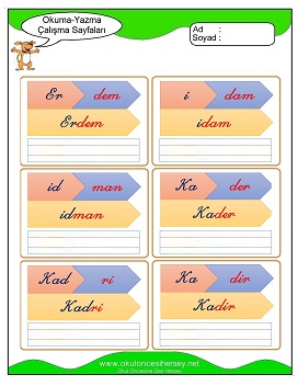 d sesi Grubu Çalışma Sayfaları